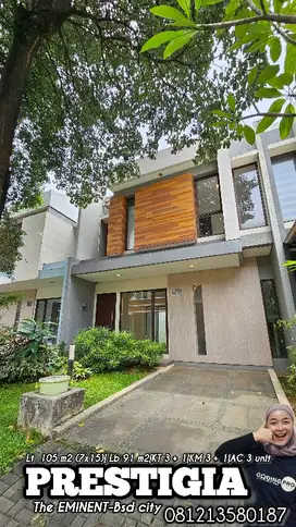 disewakan rumah 3 bedroom di the eminent  bsd city