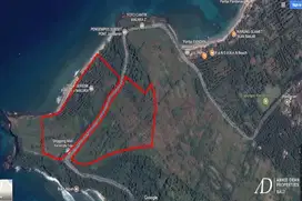 FREEHOLD HILLSIDE AND BEACHFRONT LAND IN NIPAH LOMBOK ISLAND