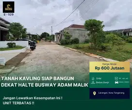 S529.Tanah Kavling siap bangun di dlm komp Cipadu Larangan Tangerang