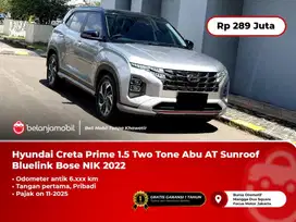 [KM ANTIK] Hyundai Creta Prime 1.5 Two Tone Abu AT Bluelink Bose 2022