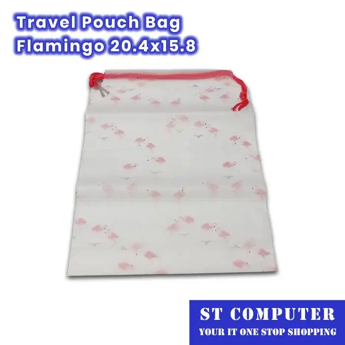 Travel Pouch Bag Flamingo 20.4x15.8 Isi 6