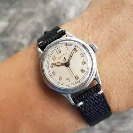 40s Vintage Hamilton Military WWII WW2 Albino Dial blued cathedral iwc