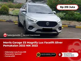 [ LOW KM ] MG ZS Magnify Lux Sunroof Silver Pemakaian 2023 NIK 2022