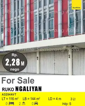 DIJUAL RUKO DI NGALIYAN A3294