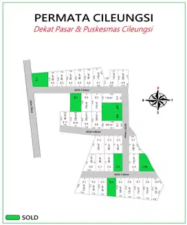 Dekat Pintu Tol Narogong. Kavling SHM Cieungsi, Bogor