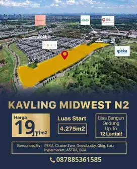 Kavling Midwest N2,Kavling Komersial BSD City,Jln BSD Boulevard Utara