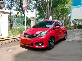 HONDA BRIO 2018 Merah 1.2 E AT Mulus Full Original Jarang Pakai