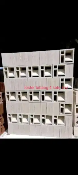 Loster beton minimalis lb4 putih 1sisi