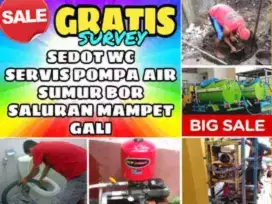JASA TUKANG WC TUMPAT SEDOT SAPSITANK PENUH SALURAN AIR WASTAFEL SANYO