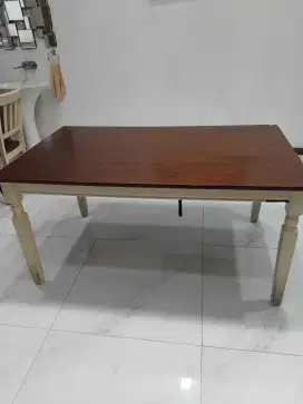 ASHLEY MEJA MAKAN INFORMA KAYU SOLID ASLI