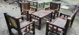 Kursi bambu hitam bakoh