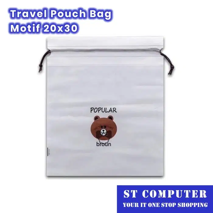 Travel Pouch Bag Motif 20x30 Isi 6