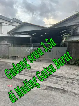 Disewakan Gudang di Muding Jln Gatsu Barat Denpasar Bali