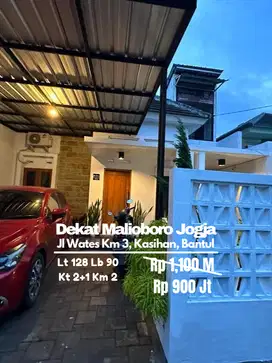 Rumah 2 lantai dekat ke Malioboro dalam Ringroad jalan wates
