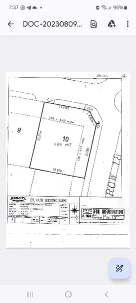 dijual tanah di foresta BSD. huk murni