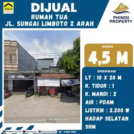 DIJUAL Rumah Tua Jalan Sungai Limboto