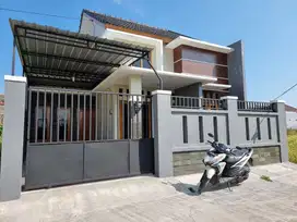 RUMAH BARU Cantik BONUS Pagar & Canopi di Gedongan