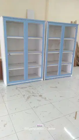 Lemari tas Aesthetic/Lemari sepatu mewah/Custom lemari HPL Surabaya