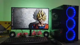 Pc Fullset Gaming&Desain Rezen3 galax DDR4 16GB VGA Zotac GTX 1050 TI