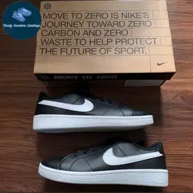 Sepatu Nike Court Royale 2 Next Nature Black White Original