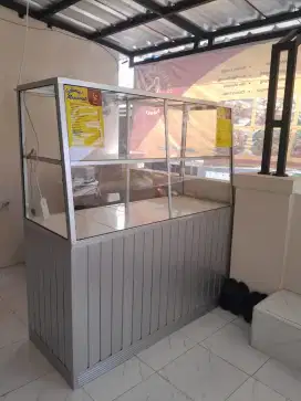 Jual Etalase Grobak Kaca Alumunium