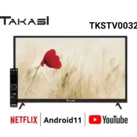 TAKASI TV LED ANDROID 32 INCH - TV SMART ANDROID NETFLIX YOUTUBE 32 IN