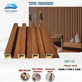 Wallpanel Wpc 290 Cm/Wpk Wood Panel Gw - 01 Coklat Kayu Hiasan Dinding