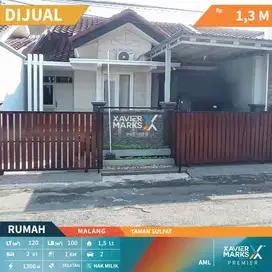 Dijual Rumah Murah Bangunan Bersih Terawat di Taman Sulfat Malang