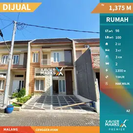 Dijual Rumah 2 Lantai Bangunan Baru di Cengger Ayam Malang