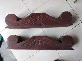 Gonjo kayu jati lawas unik umpak alas ganjal tiang rumah limasan jawa