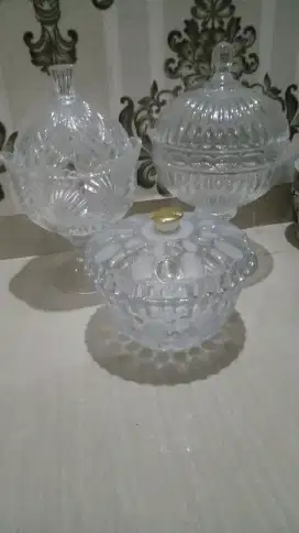 kristal pajangan cantik (3 pcs) harga tertera, nego tipis