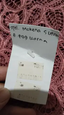 Mukena bordir sutra