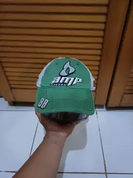 Topi Trucker Nascar Racing Hendric 88 AMP Energy Two Tone Vintage