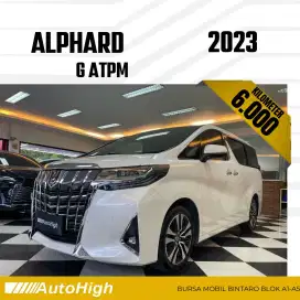 DP10% [Km6.000] Alphard G ATPM 2023 White Reg 2021 #AUTOHIGH