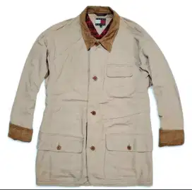 TOMMY HILFIGER Canvas Vintage Chore Hunter Jacket Made In Malaysia