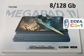 Tecno MegaPad 11 Gaming Helio G99 Ram 8 128Gb FHD 4G LTE Batere 8000mA