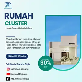 RUMAH MURAH SHM READY DI GATAK DEKAT KOTA SOLO