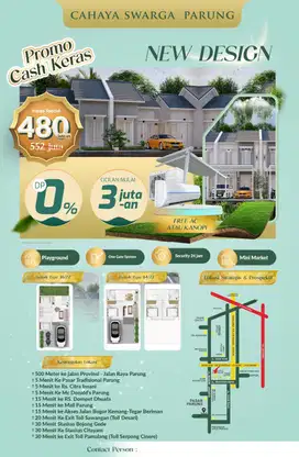 Rumah Nyaman Lokasi Menawan Harga Terjangkau di Parung