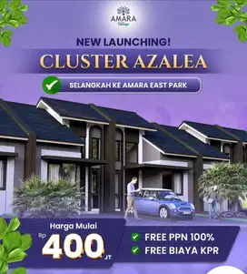 NEW CLUSTER AMARA VILLAG RUMAH FREE PPN 100% LOKASI STRATEGIS