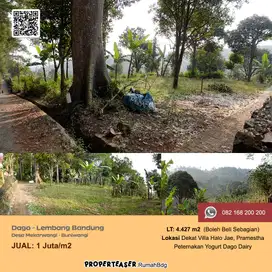 Jual Tanah Dago - Lembang boleh beli setengah bagian murah