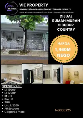 Rumah Rapi Siap Huni di Cibubur Country