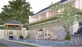Tanah tebing river side villa concept