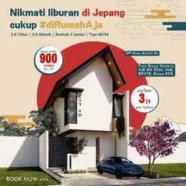Rumah 2 Lt Design Jepang di cihanjuang dkt bandara husein sastranegara