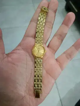 Jam Tangan Seiko Ladies Gold kondisi normal