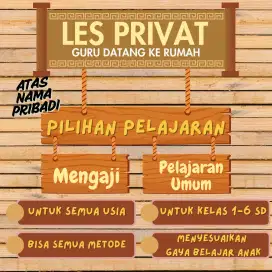 Les Privat Pelajaran SD dan Mengaji