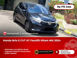 [ LOW KM 500 PERAK ] Honda Brio E CVT AT Facelift Hitam NIK 2024/2025