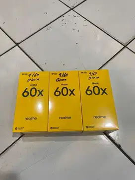 Realme note 60x ram 4/64 resmi segel box