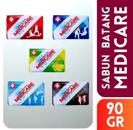 Sabun Batang Mandi Medicare Anti Bacterial Soap/ZeBact 100  - 90 Gr