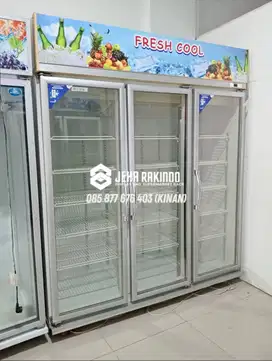 Showcase second murah _ showcase 3 pintu bekas _ showcase murah