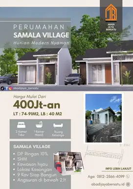 Free AC Rumah Murah Siap Huni Dekat UMY